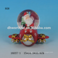 Lovely snowman shape resin custom snow globe